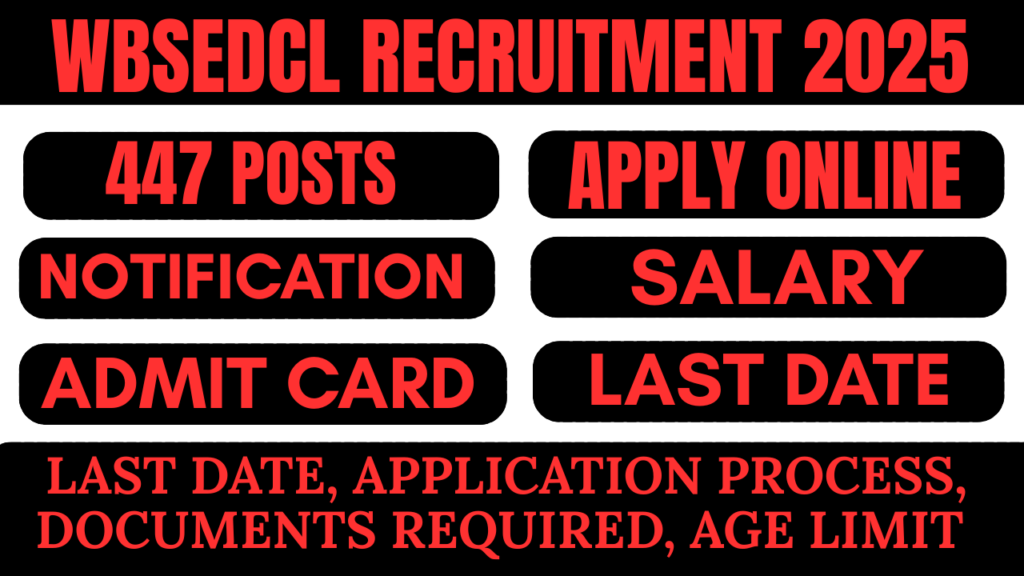 WBSEDCL Recruitment 2025