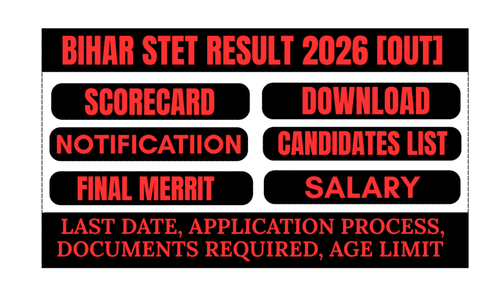 Bihar STET Result 2026 [Out]