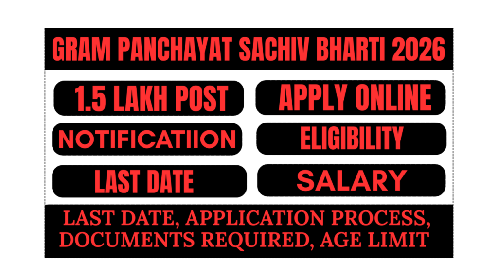Gram Panchayat Sachiv Bharti 2026