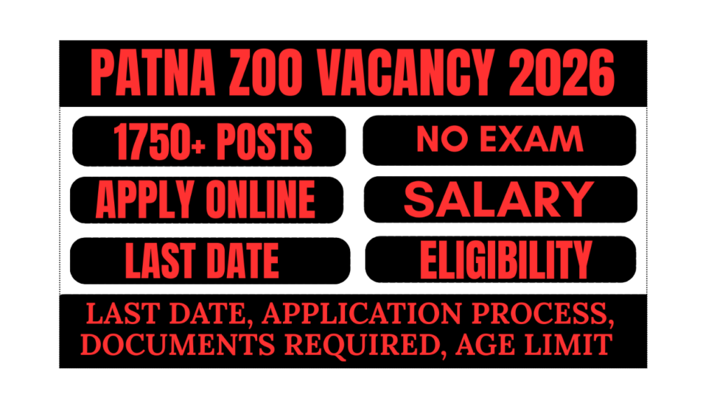 patna zoo vacancy 2026